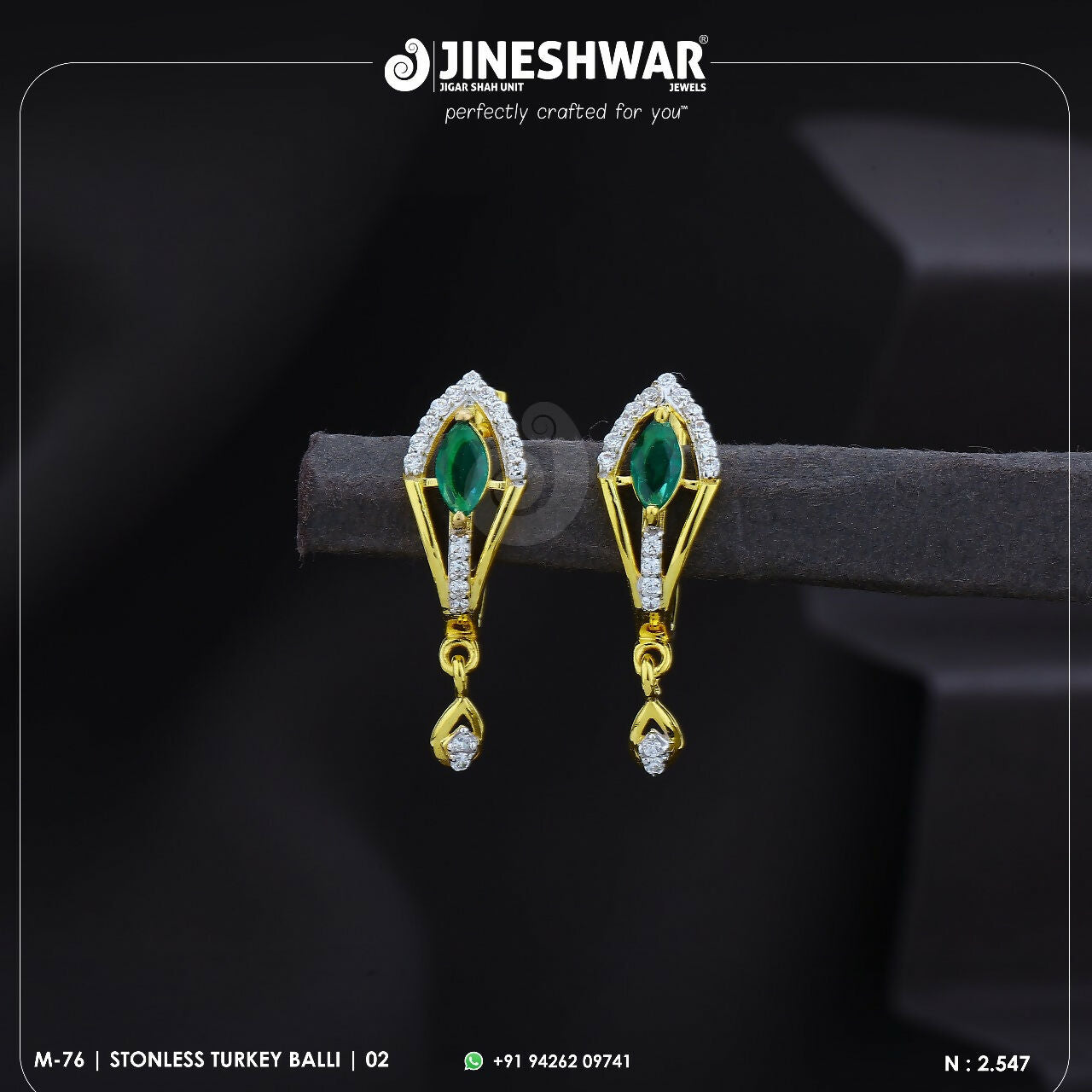 18kt Stonless Turkey Bali Sarafa Bazar India