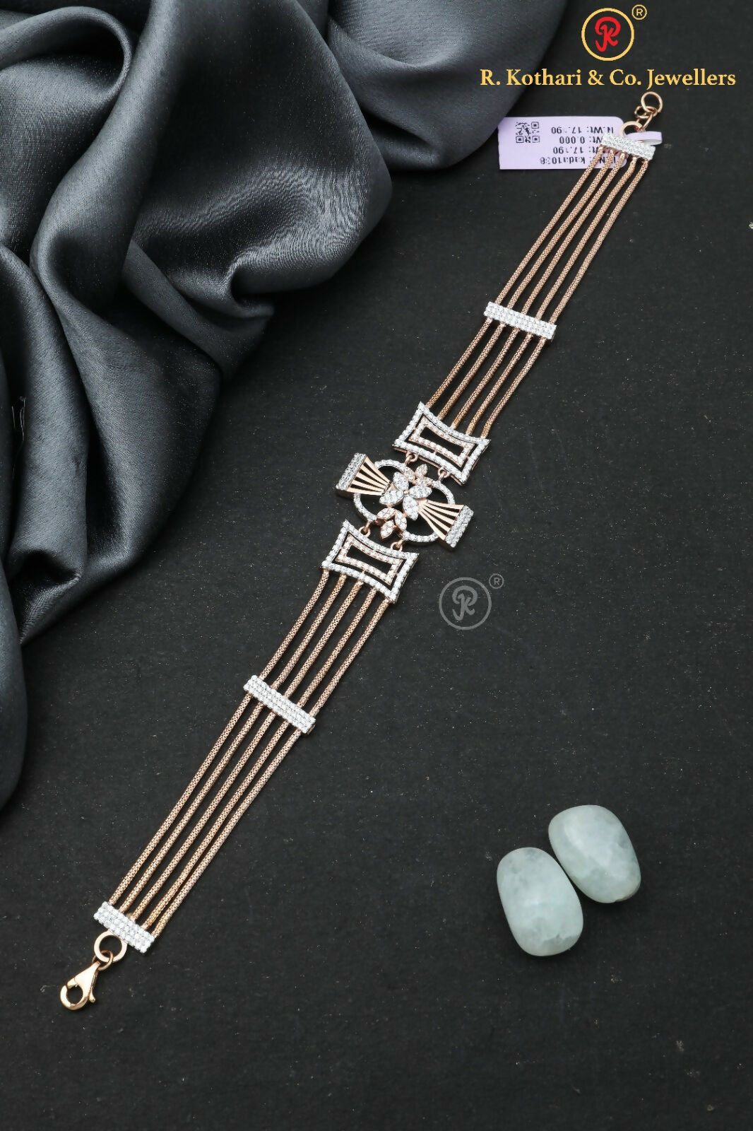 Rose Gold Ladies Bracelet Sarafa Bazar India