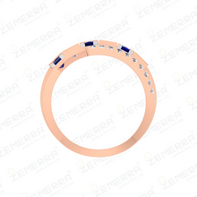 Unique 14K Gold Diamond Band Ring Sarafa Bazar India