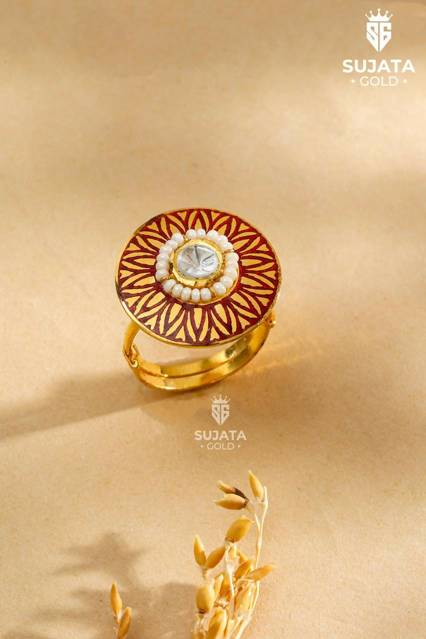 Antique Fusion Ladies Ring Sarafa Bazar India