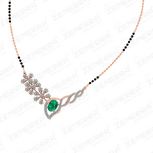 Stylish 14K Diamond Mangalsutra for Brides Sarafa Bazar India