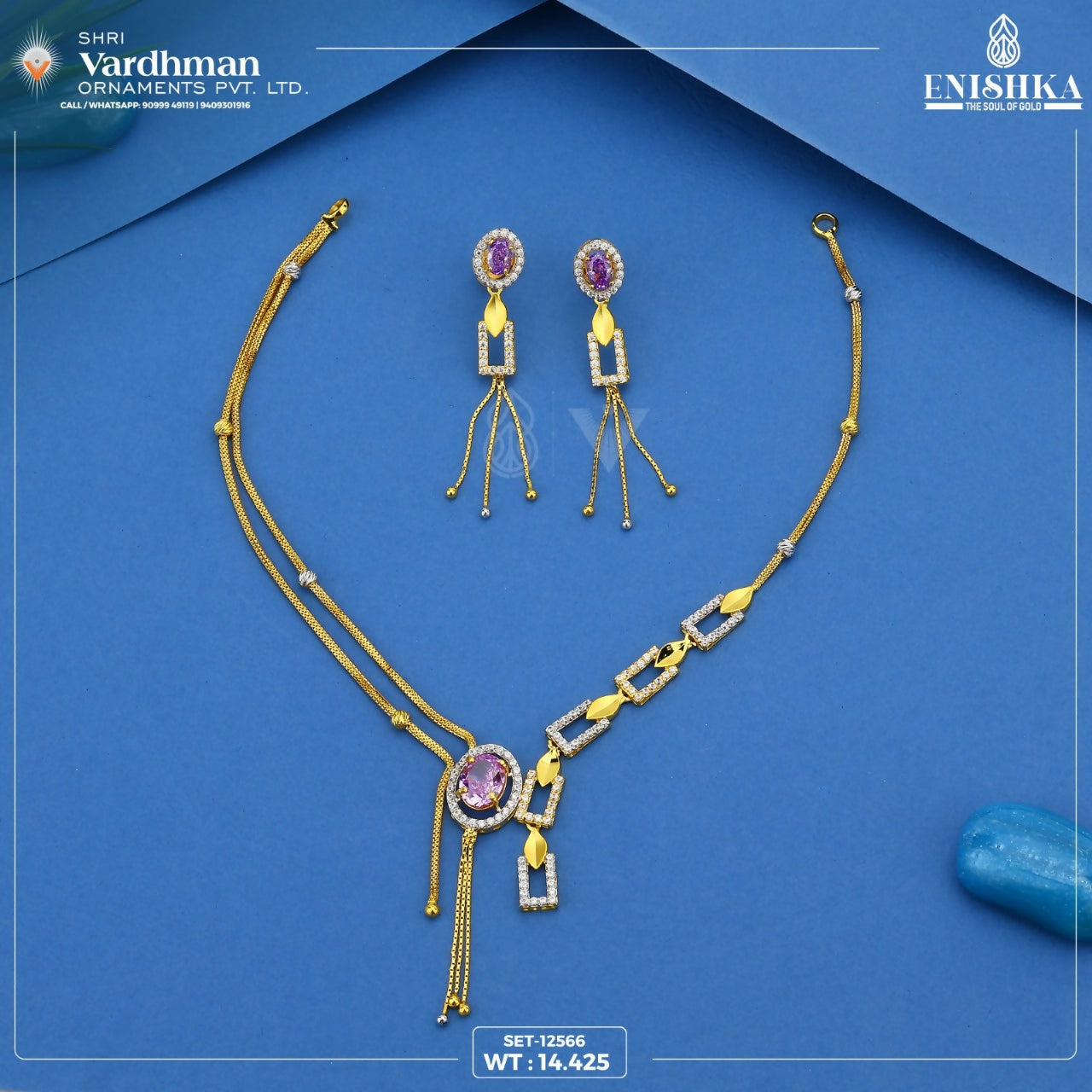 CZ Necklace Sarafa Bazar India