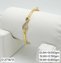 Ovel Bracelet-9gm-2719/12 Sarafa Bazar India