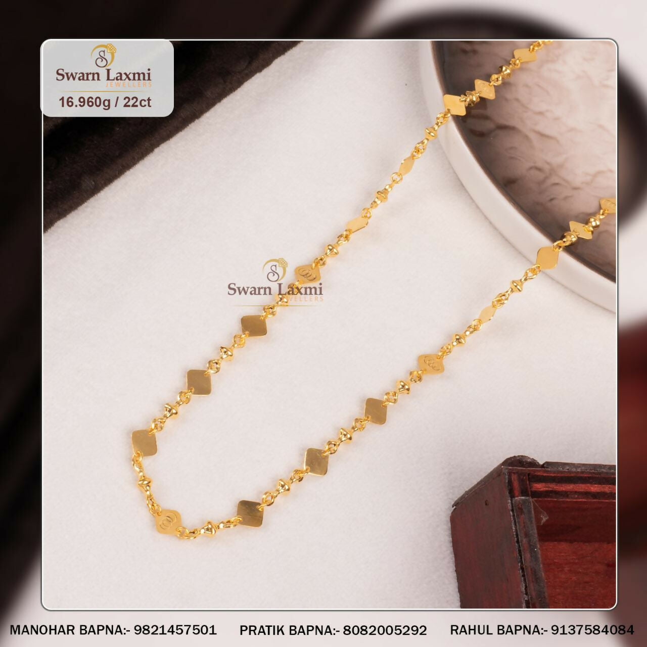 22kt Gold Chain Sarafa Bazar India