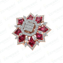 14K Rose Gold Diamond Rings – Perfect Gift Sarafa Bazar India