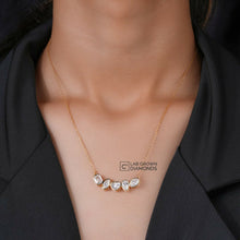 Yellow Gold Lab-Grown Diamond Pendant Necklace Sarafa Bazar India