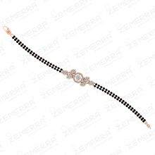 14K Gold Diamond Mangalsutra Bracelet Sarafa Bazar India