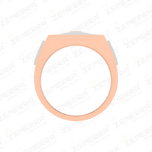 Radiant 14K Rose Gold Diamond Men's Ring New Design Sarafa Bazar India