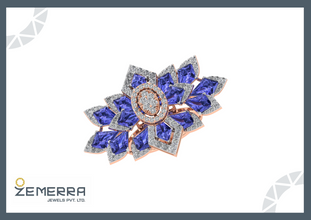 Elegant 14K Gold Natural Diamond Ring for Women Sarafa Bazar India