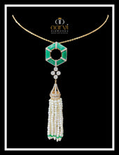 Diamond Chain Pendant Set Sarafa Bazar India