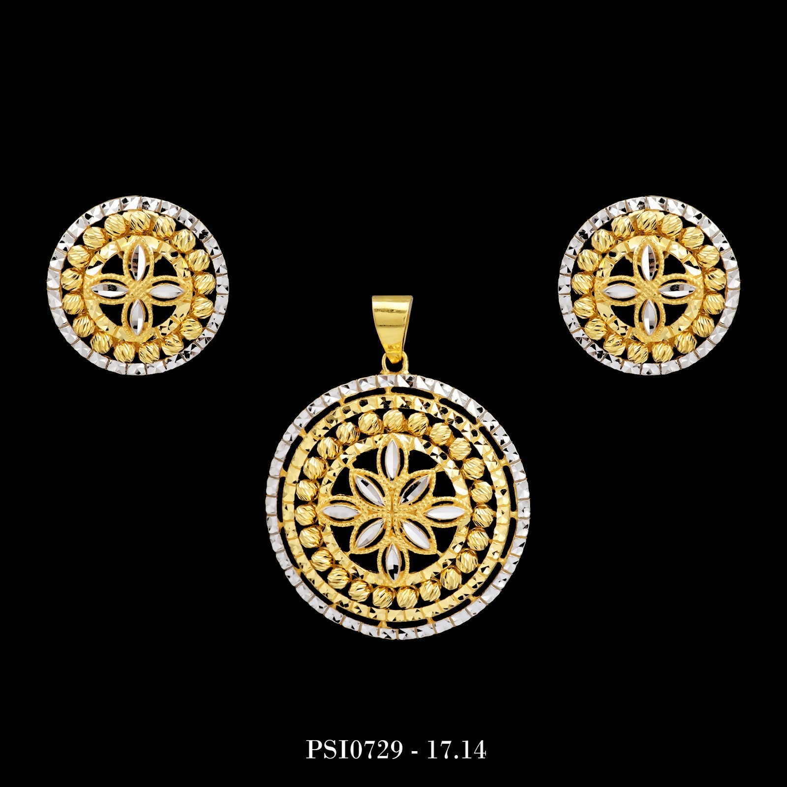 Plain Casting Pendant Set Sarafa Bazar India