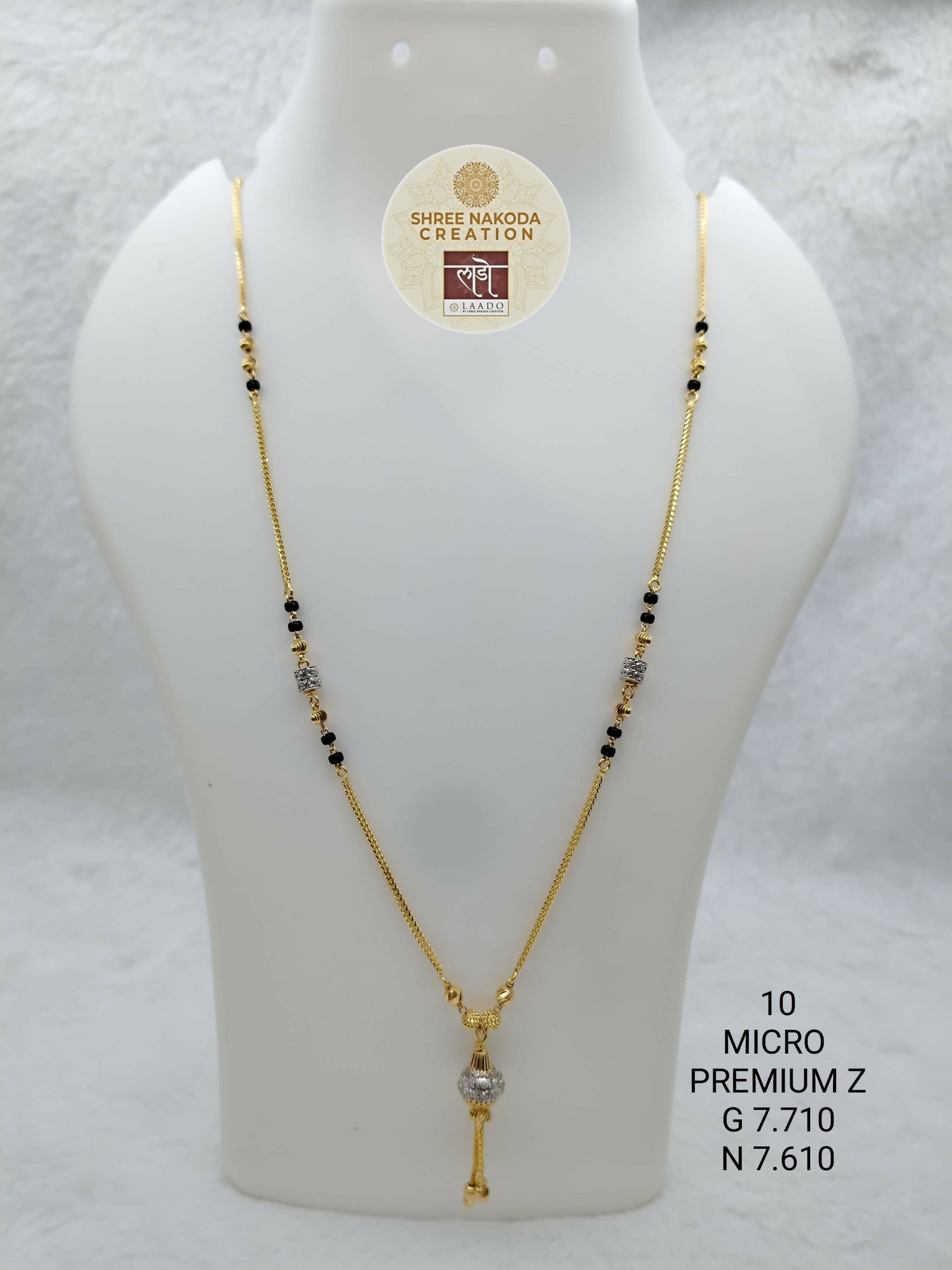 Micro Premium Z Mangalsutra Sarafa Bazar India