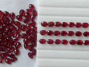 Natural Ruby GF 6x8mm Sarafa Bazar India