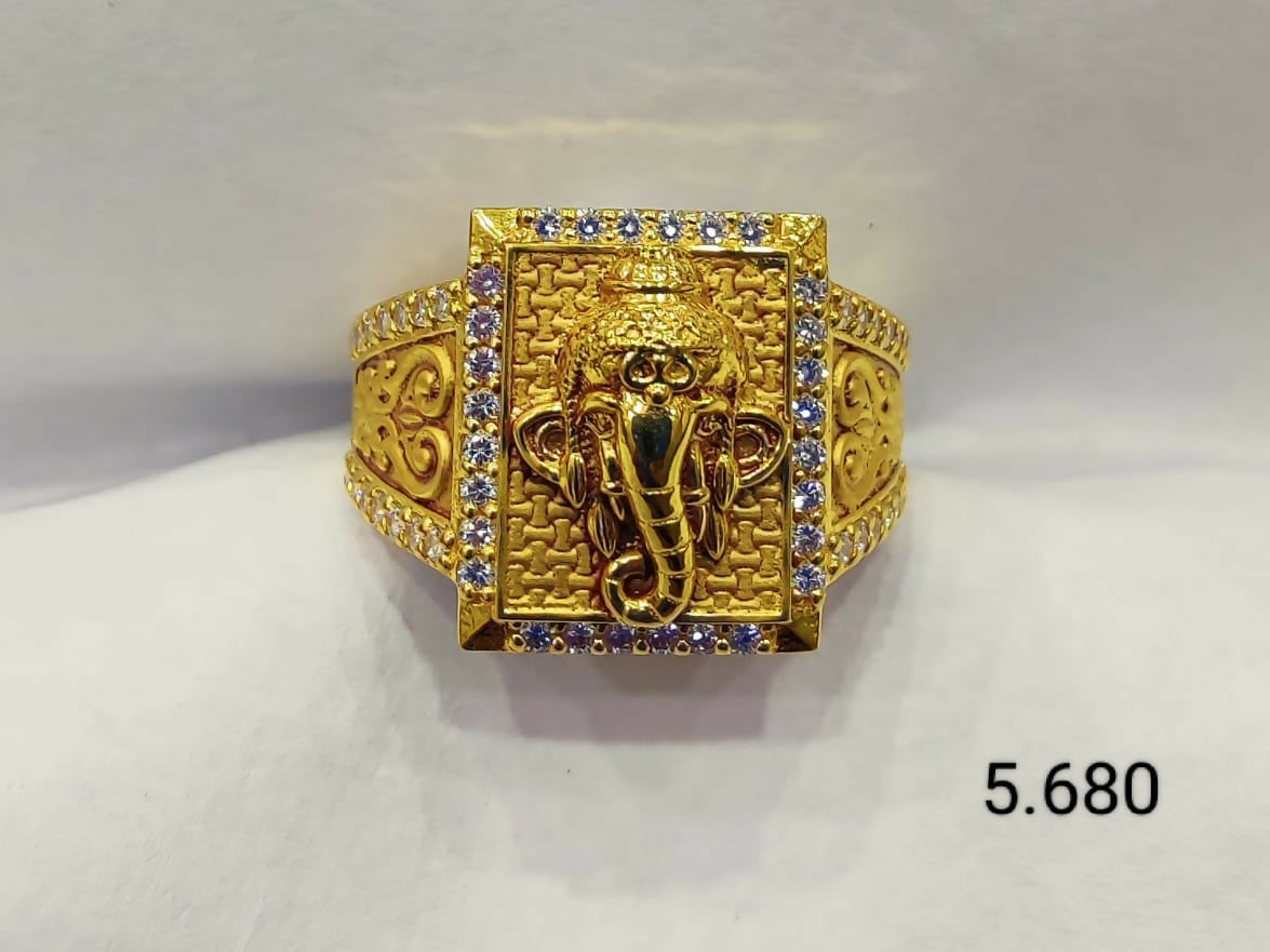 Temple Gents Ring Sarafa Bazar India