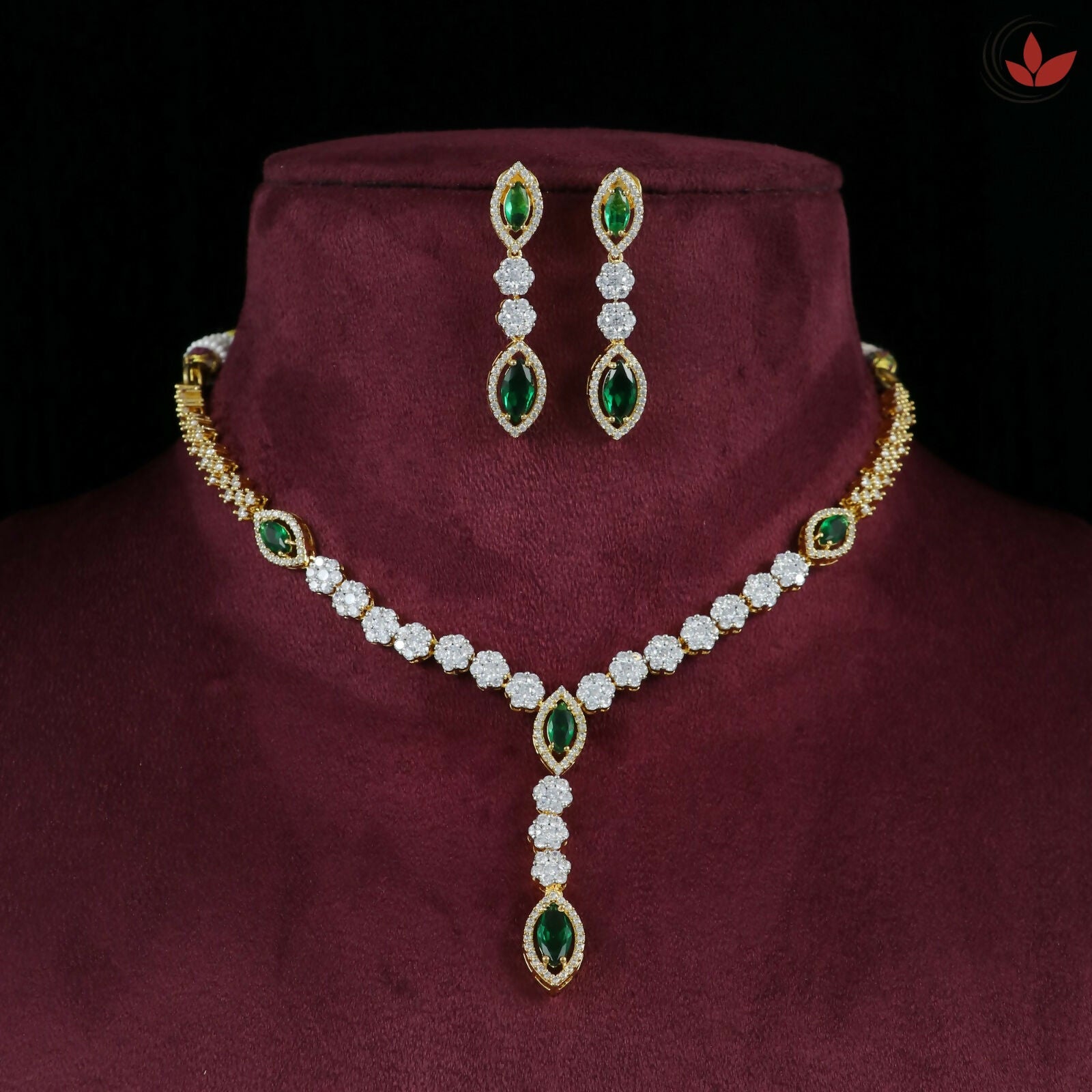 14kt Diamond Polki Necklace Sarafa Bazar India