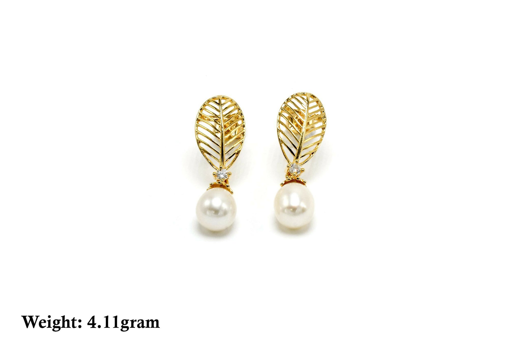 925 Silver Gold Plated Earring Sarafa Bazar India