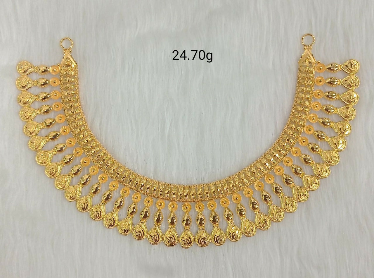 Gold Necklace Sarafa Bazar India