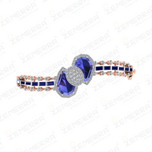 Unique 14k Rose Gold Diamond Bracelets Sarafa Bazar India