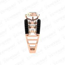 Heart Cut Halo Diamond Ring In 14K Gold Sarafa Bazar India