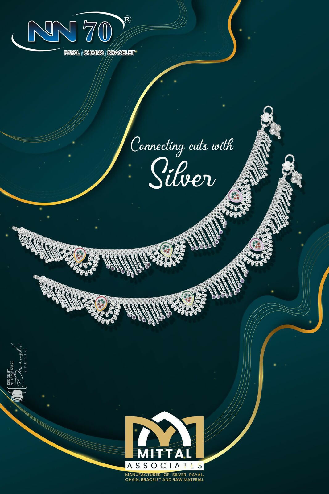 Silver Payal Sarafa Bazar India