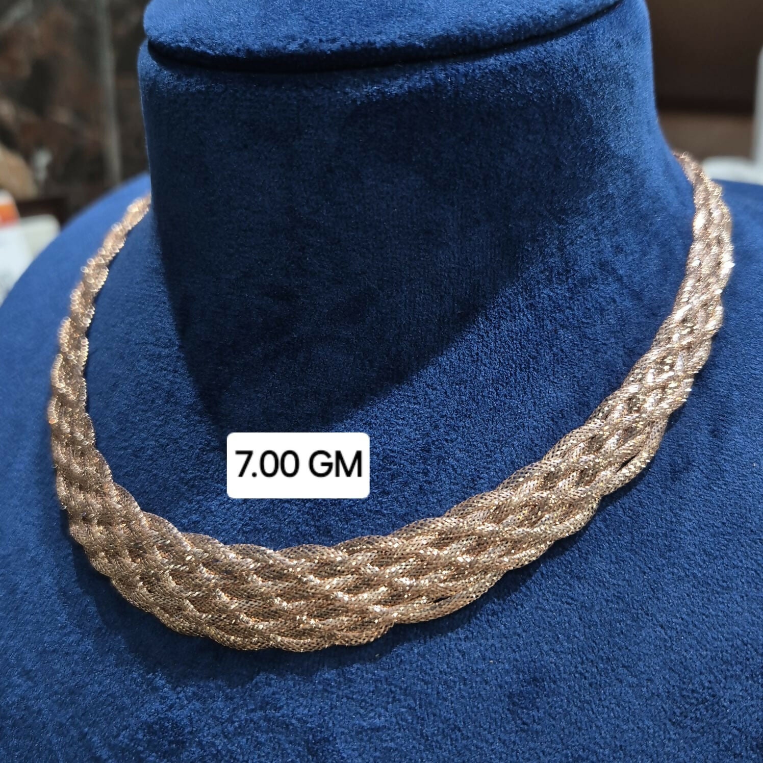 18kt Italian Necklace Sarafa Bazar India