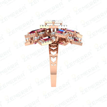 14K Rose Gold Diamond Rings – Perfect Gift Sarafa Bazar India