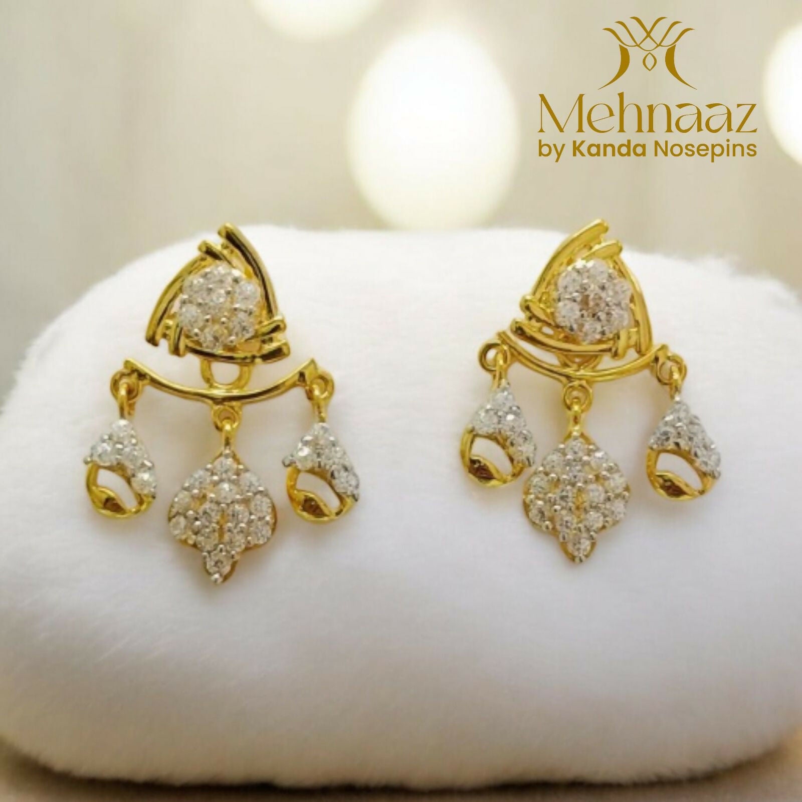 CZ Earrings Sarafa Bazar India