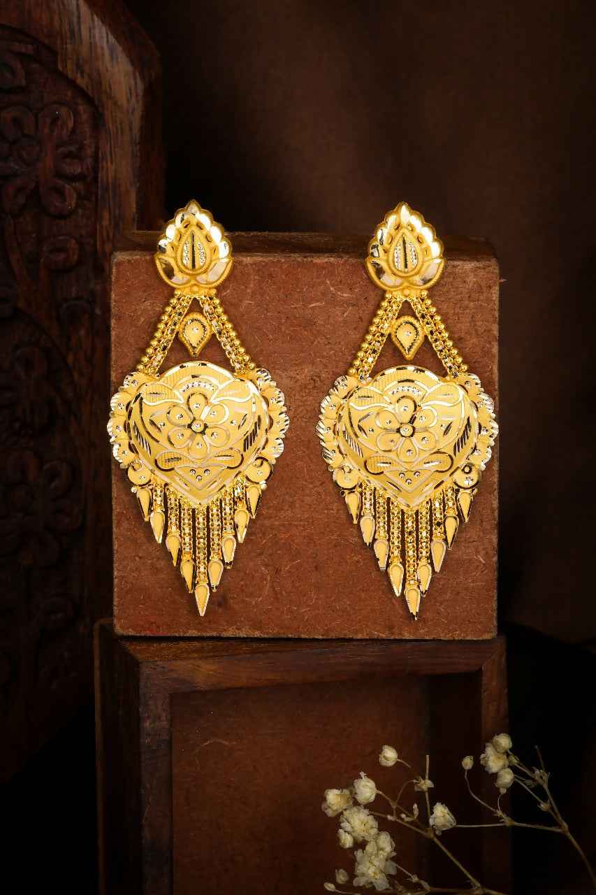 Gold Earrings Sarafa Bazar India