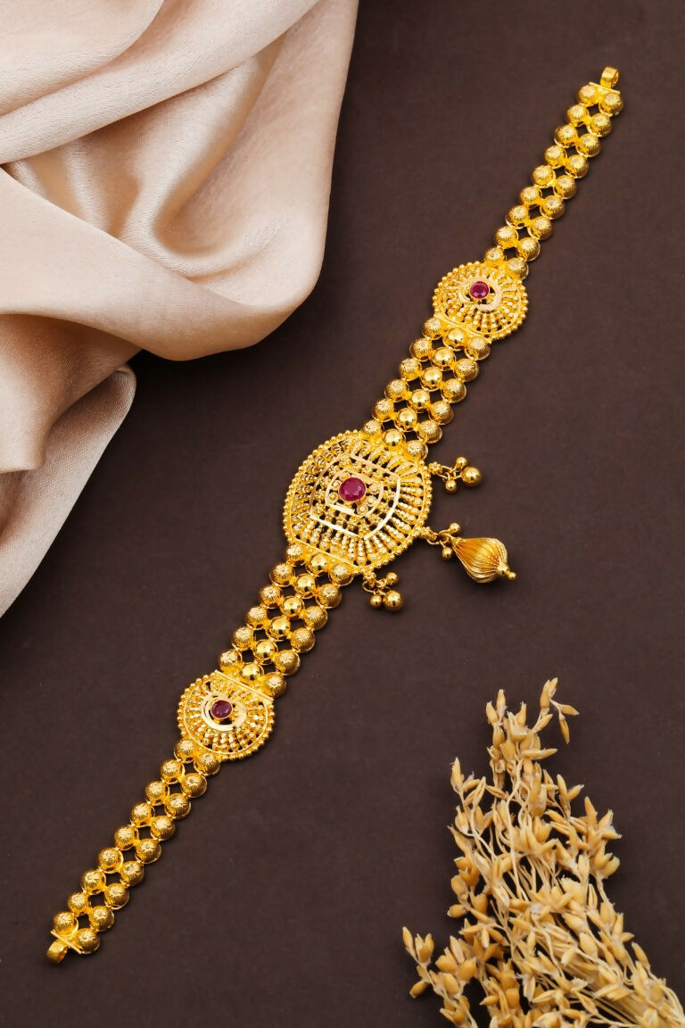Gold Chick Set & Bajuband Sarafa Bazar India
