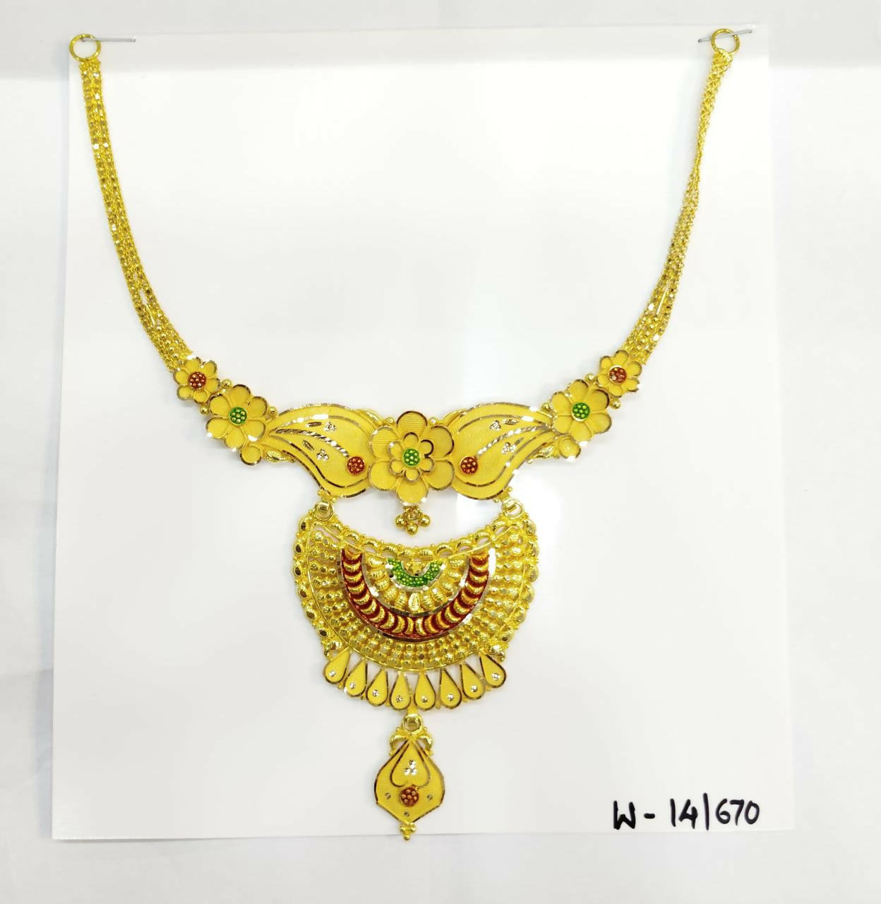 Gold Necklace Sarafa Bazar India