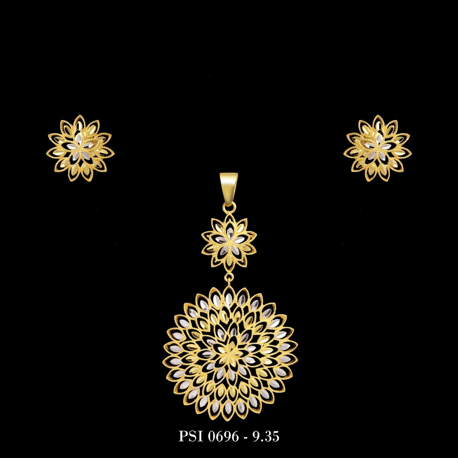 Plain Casting Pendant Set Sarafa Bazar India