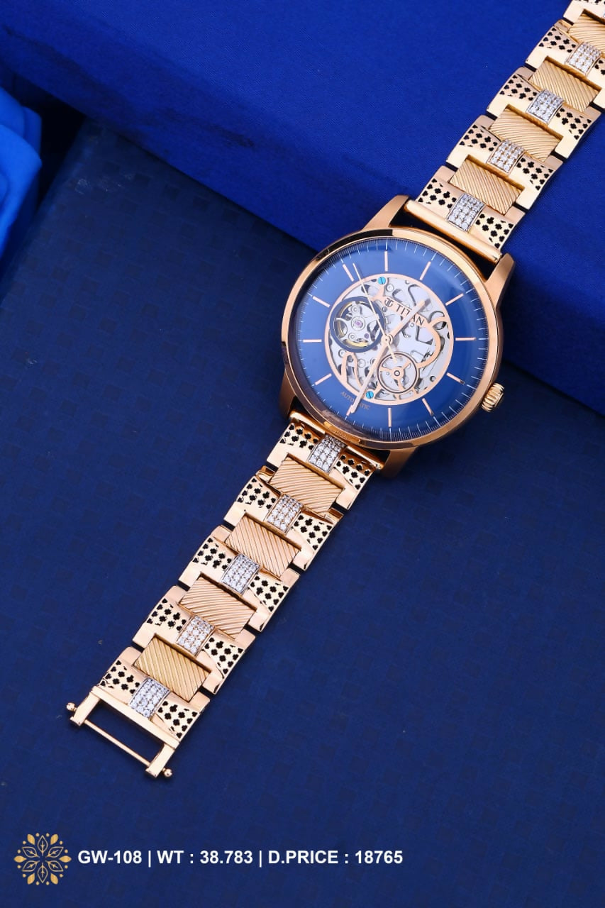 Rose Gold Gents Watch Sarafa Bazar India