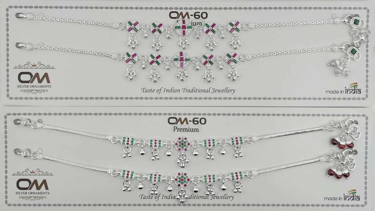 Silver Micro Payal Sarafa Bazar India