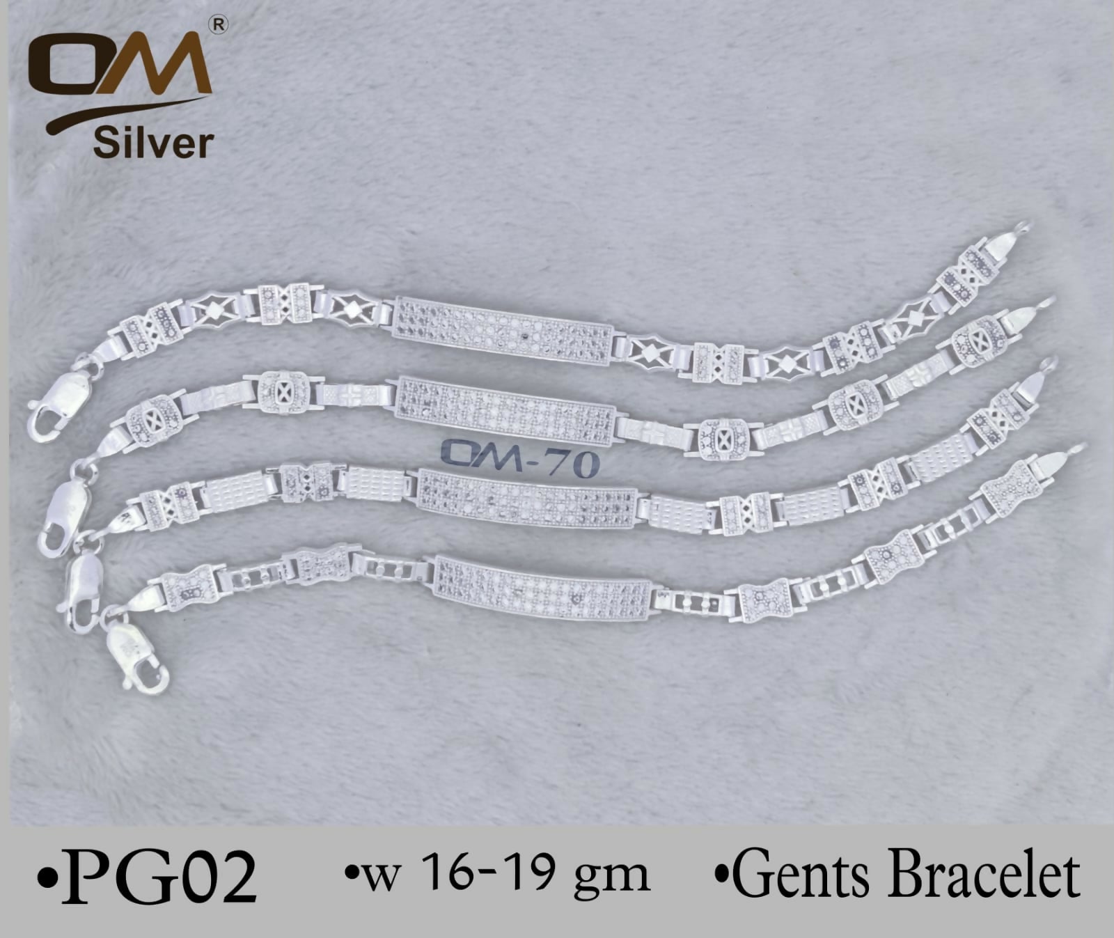 Silver Gents Bracelet Sarafa Bazar India