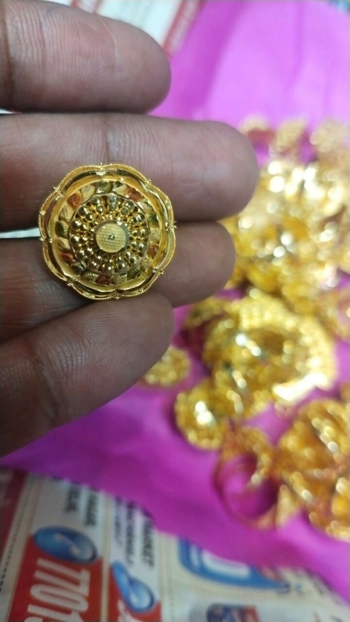 Gold Ladies Rings Sarafa Bazar India