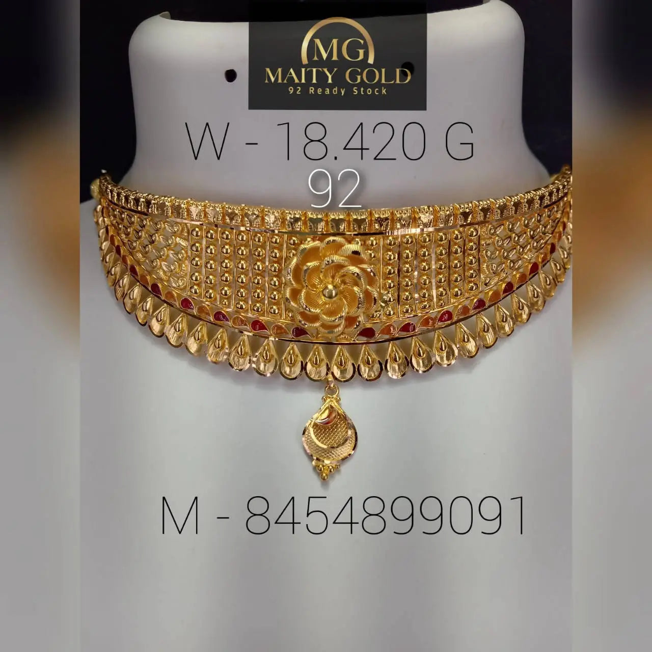 Gold Choker Sarafa Bazar India