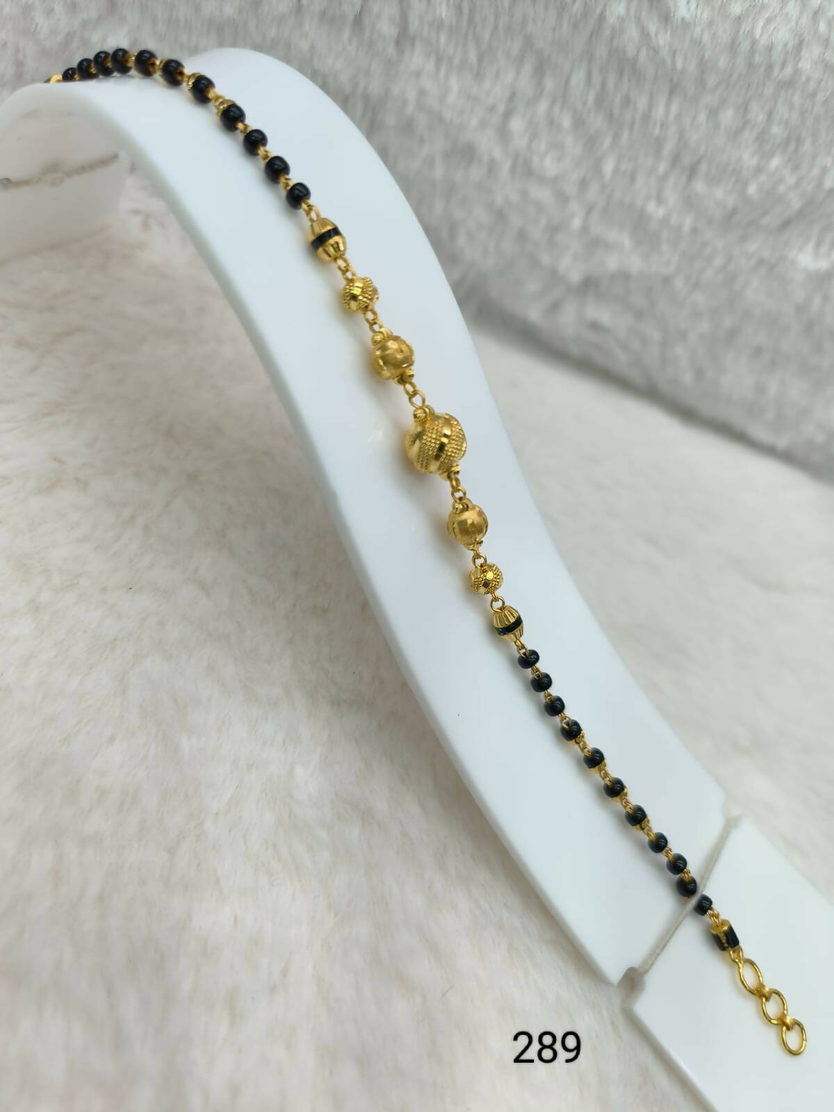 Gold Mangalutra Bracelet Sarafa Bazar India