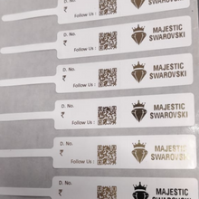 Printed Jewellery Labels Sarafa Bazar India