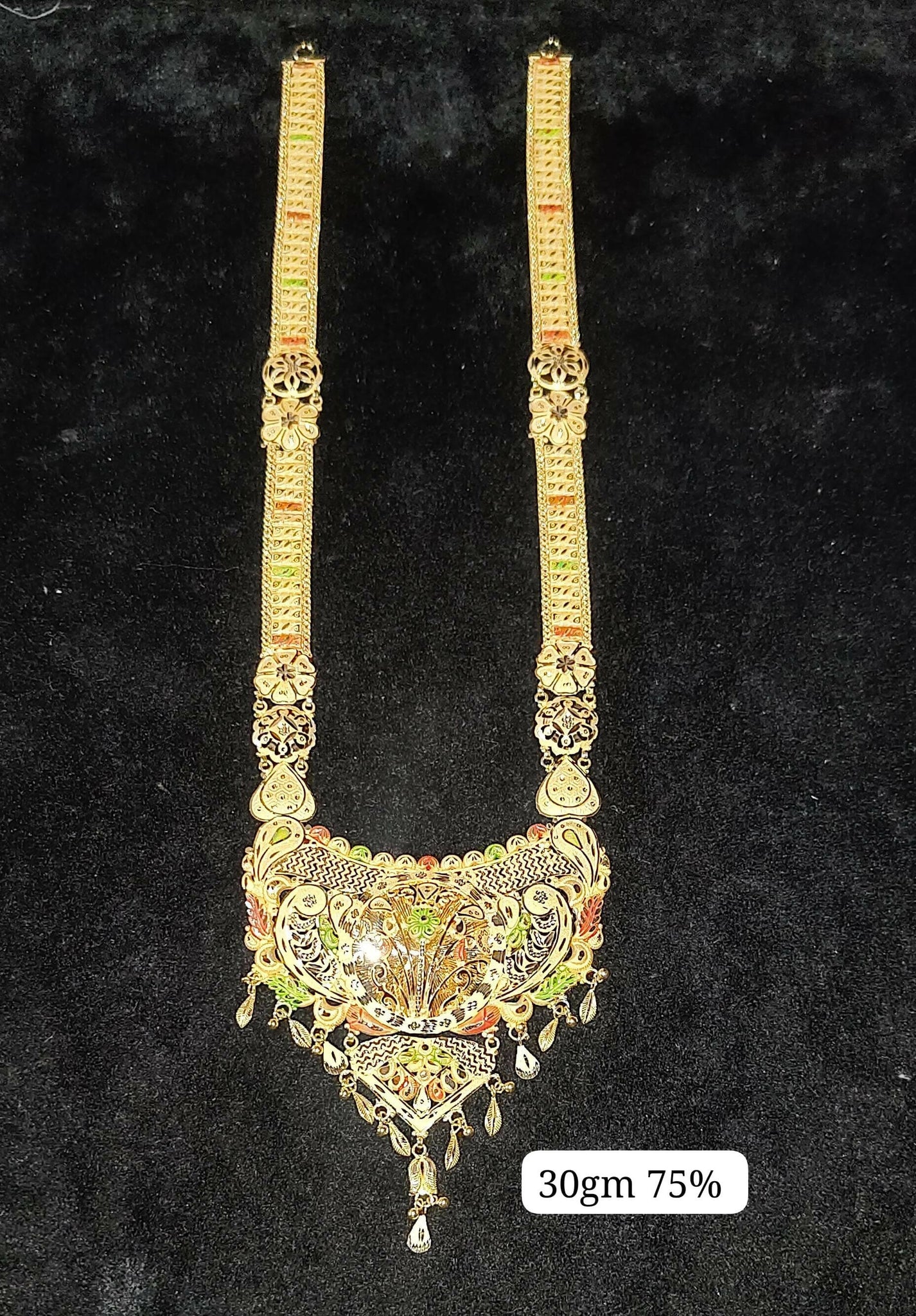 Gold Long Set Sarafa Bazar India