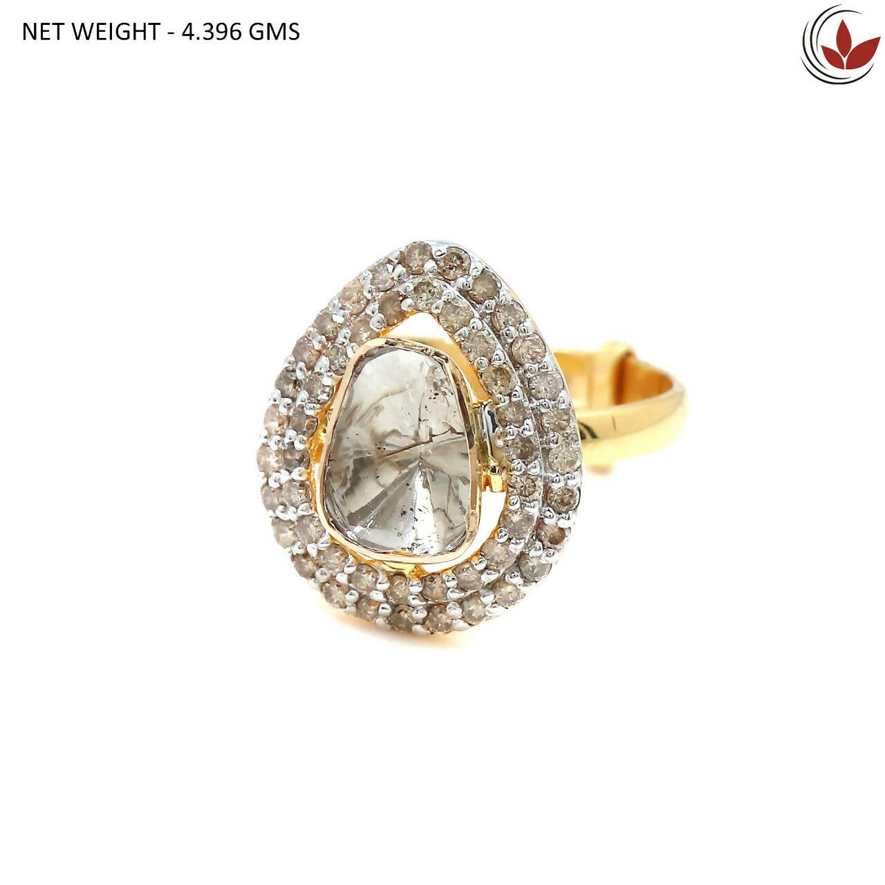 14kt Polki Ladies Rings Sarafa Bazar India