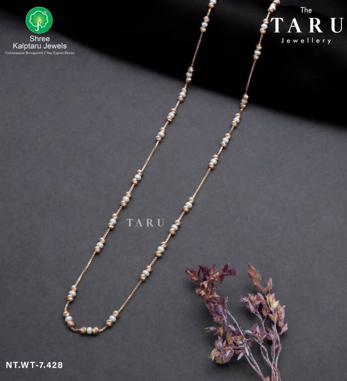 Italian Rose Gold Ladies Chain Sarafa Bazar India