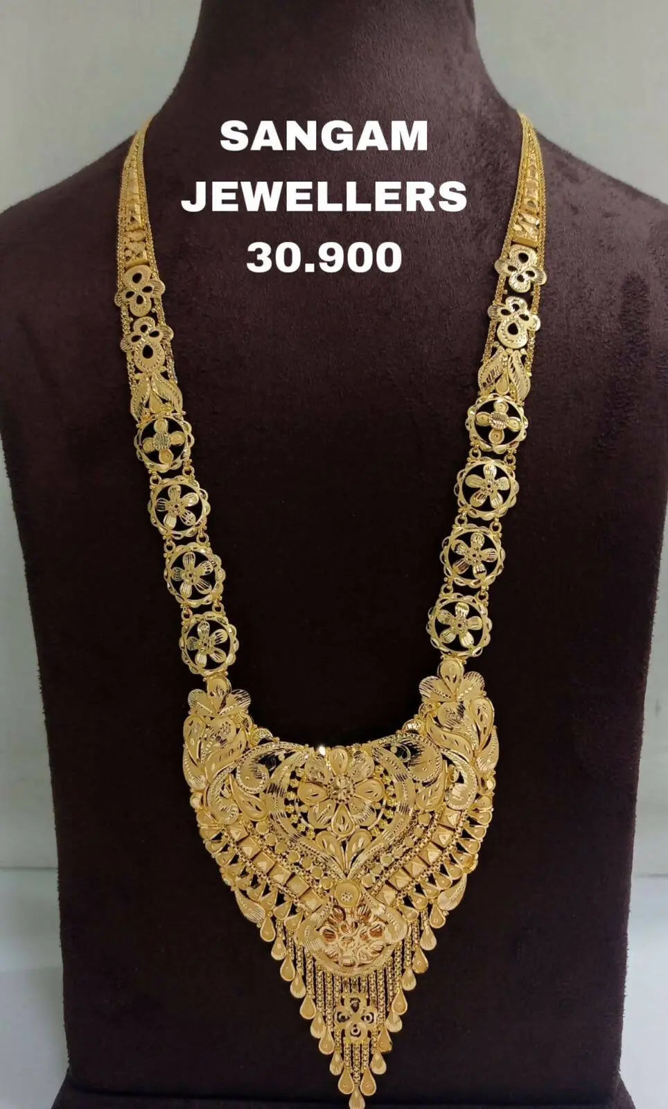 Gold Long Set Sarafa Bazar India