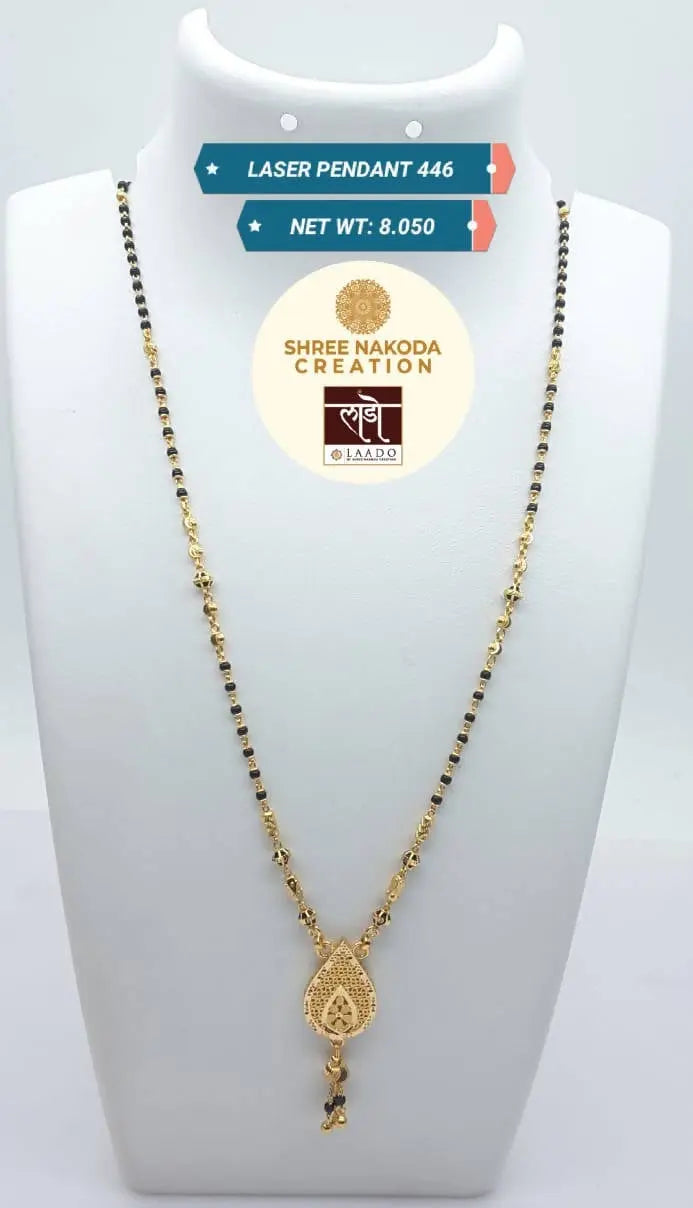 Laser Pendant Mangalsutra Sarafa Bazar