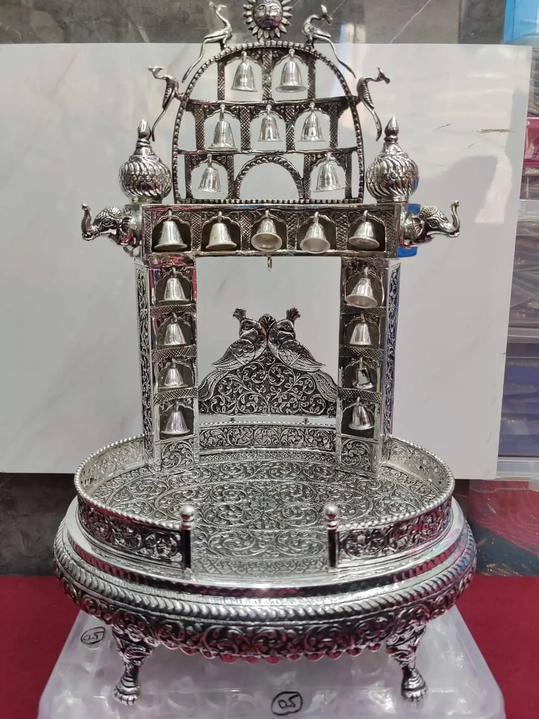 Silver Singhashan Sarafa Bazar India