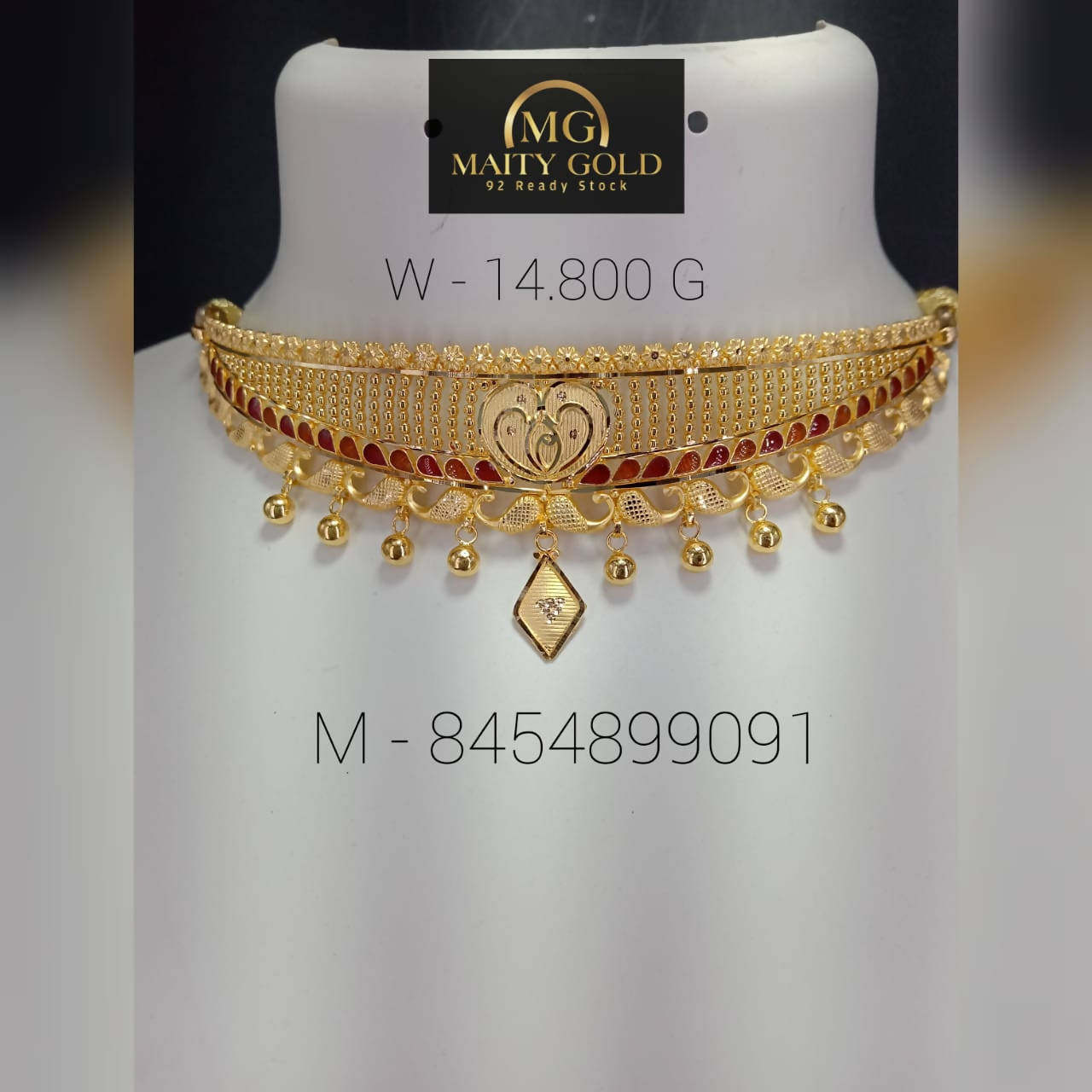 Gold Choker Sarafa Bazar India