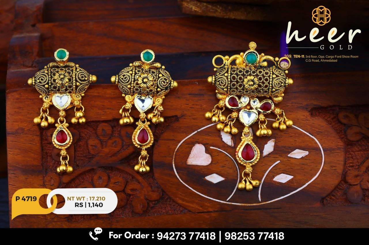 Antique Magalsutra Pendant Set Sarafa Bazar