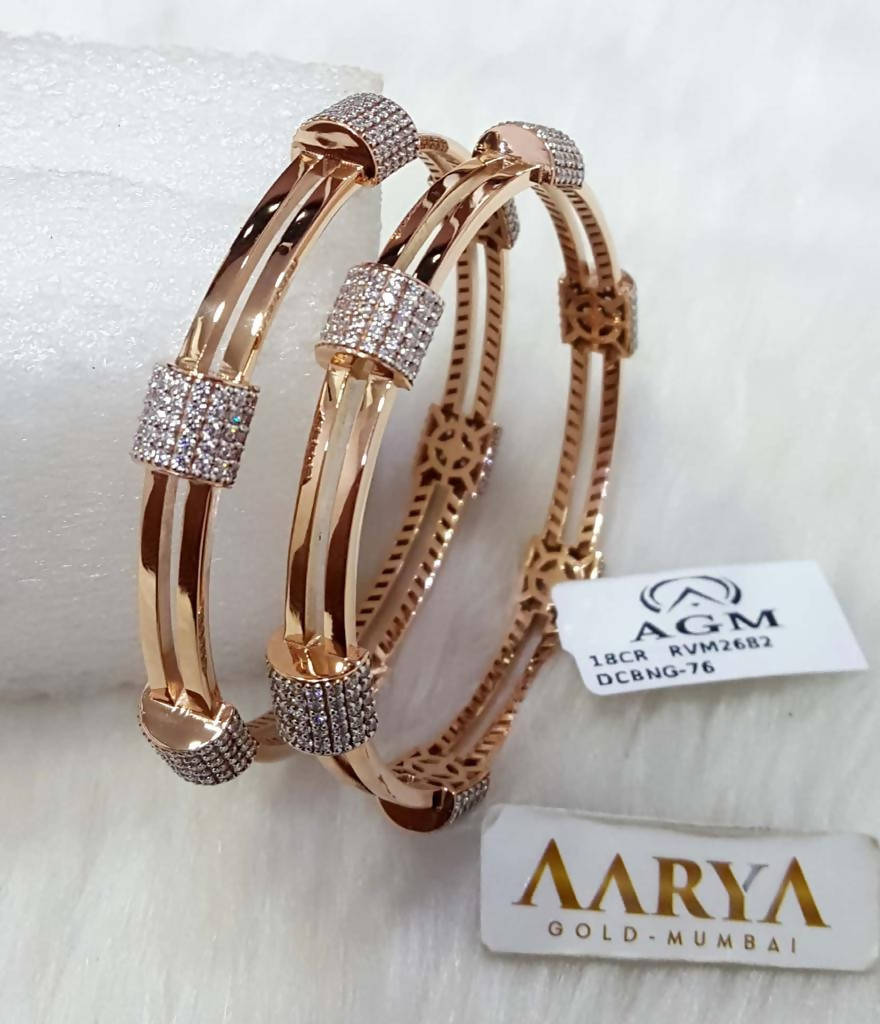 Rose Gold Bangles Sarafa Bazar India