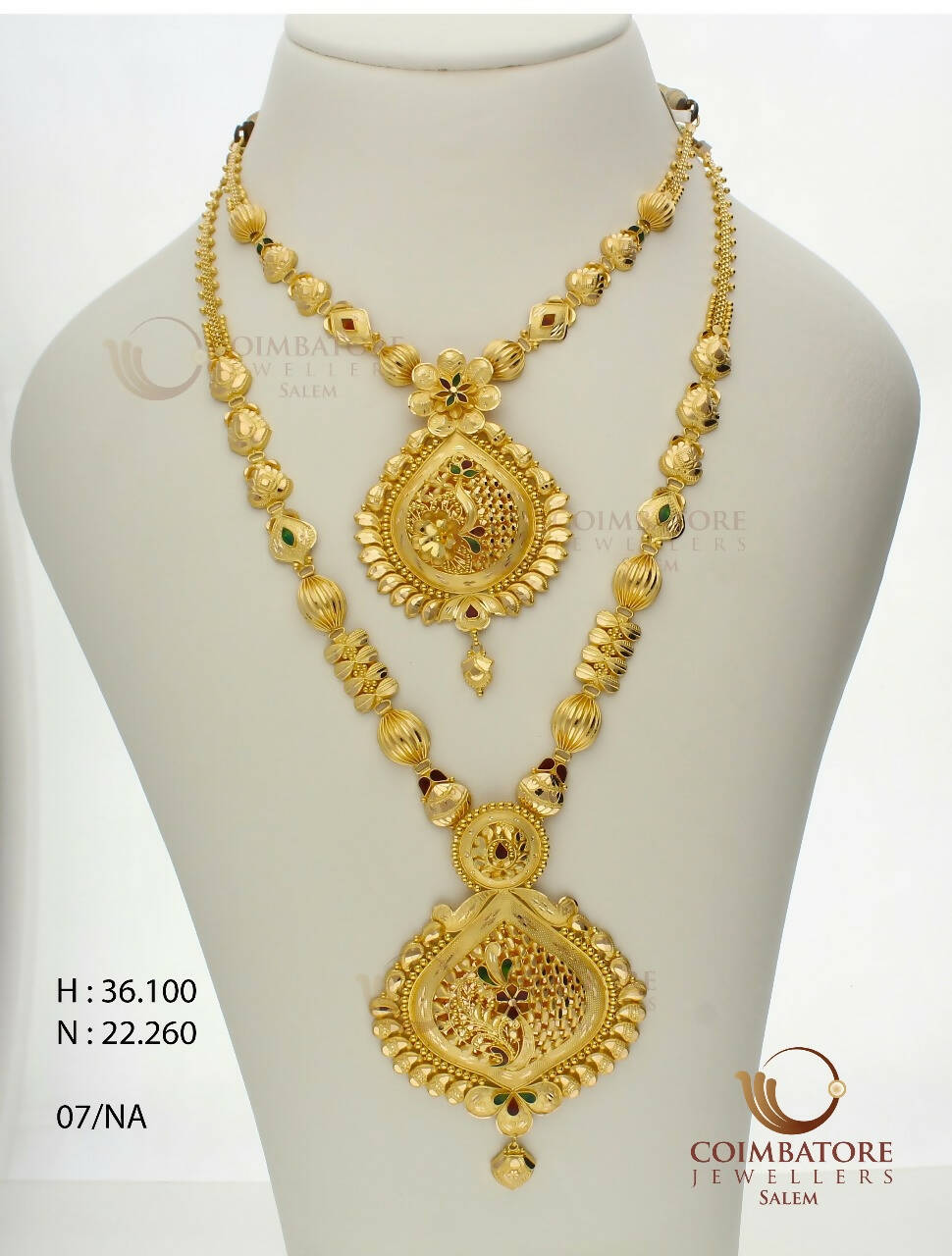 Gold Necklace & Long Set Sarafa Bazar India