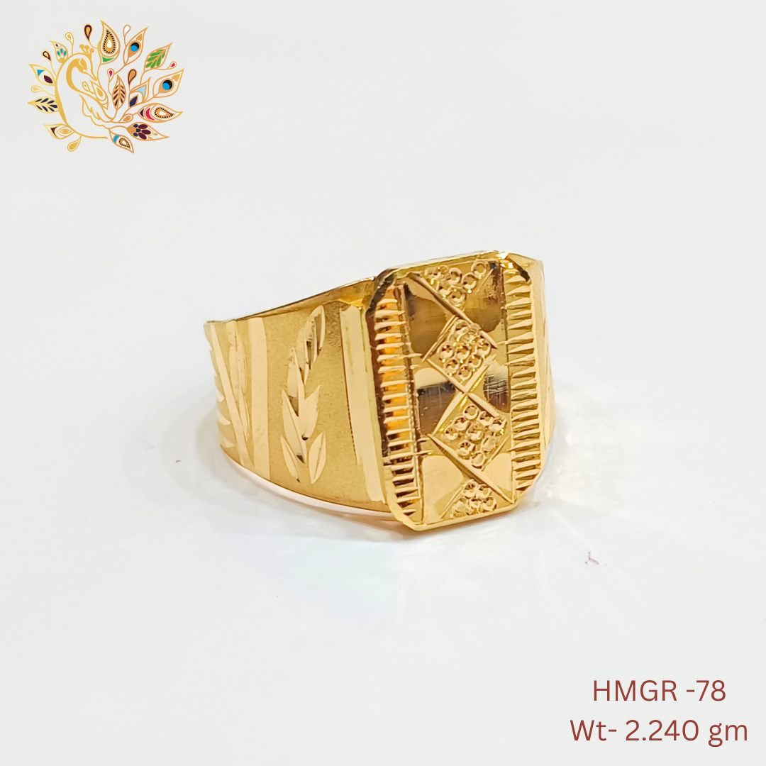 HMGR-78 - Handmade Gents Ring Sarafa Bazar India