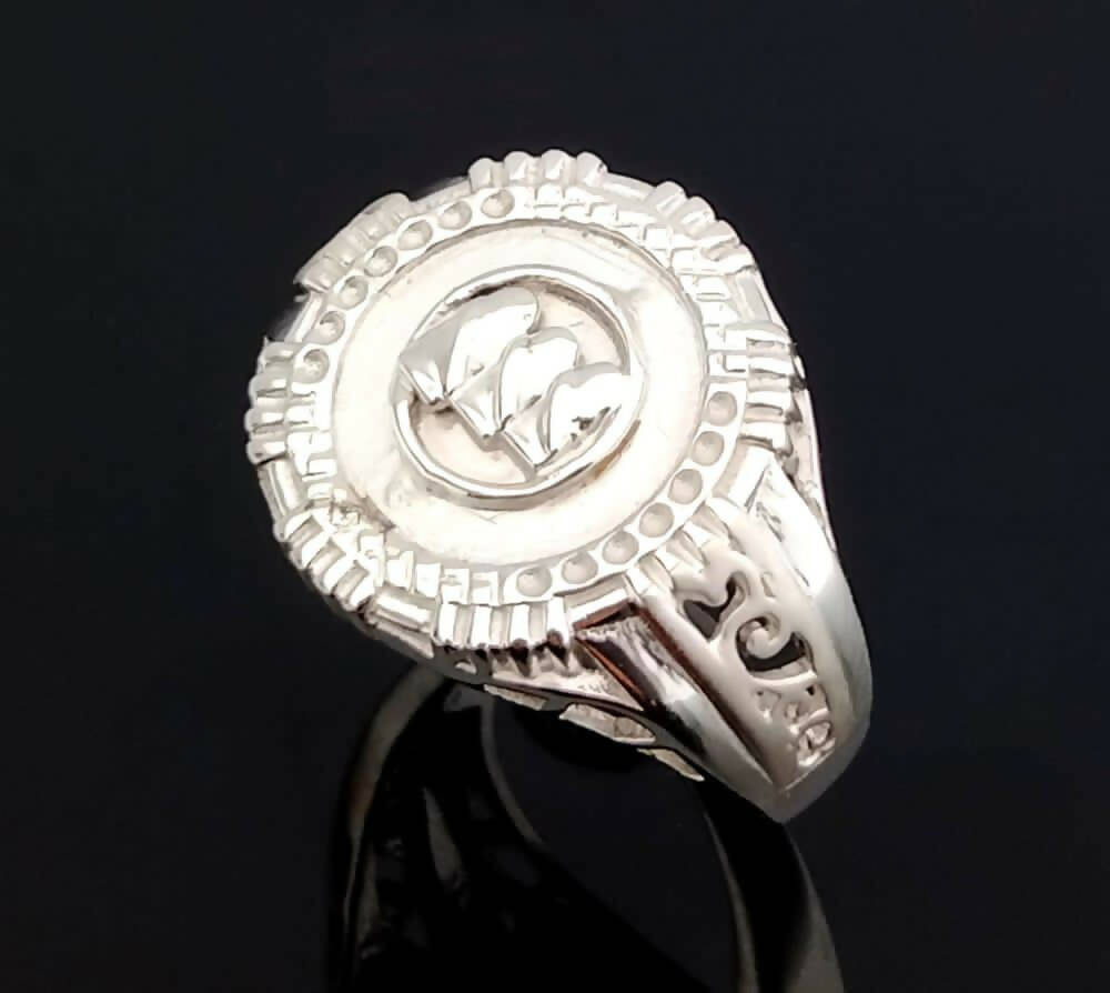 925 SIlver Bahubali Ring Sarafa Bazar India